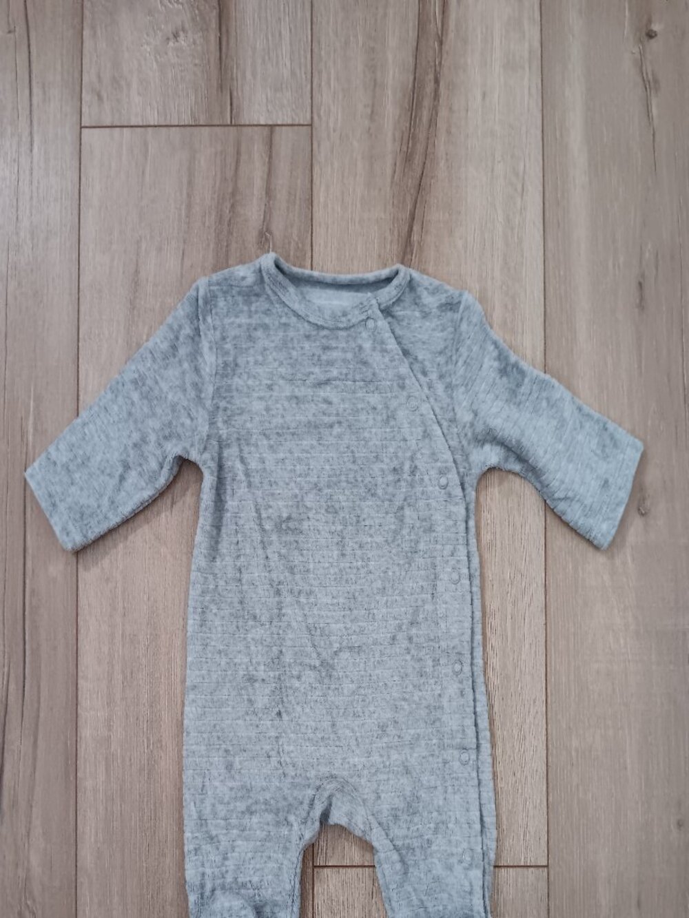 🔥4 for $20🔥Kiabi Baby Romper Sleepsuit Footed Pajama Gray Size 3M